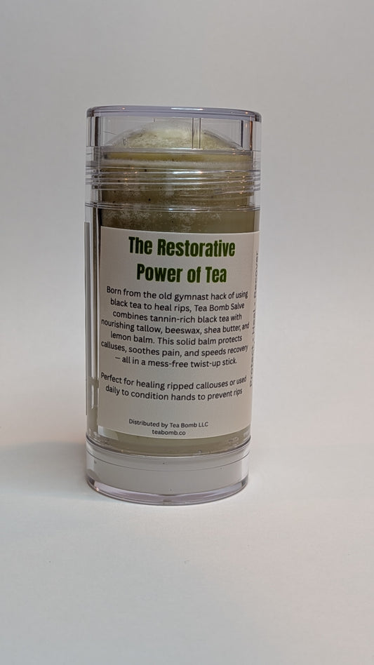 Tea Bomb- Tea Infused Solid Tallow Salve Stick
