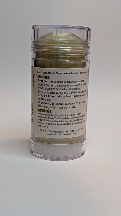 Tea Bomb- Tea Infused Solid Tallow Salve Stick