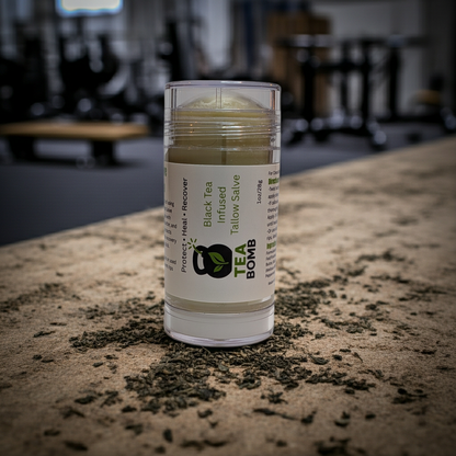 Tea Bomb- Tea Infused Solid Tallow Salve Stick